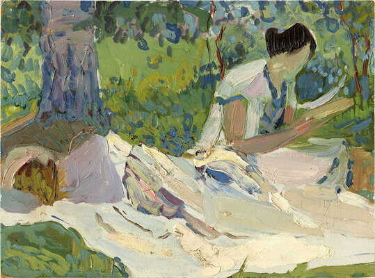 Альберти Пётр Филиппович. Читающая книгу